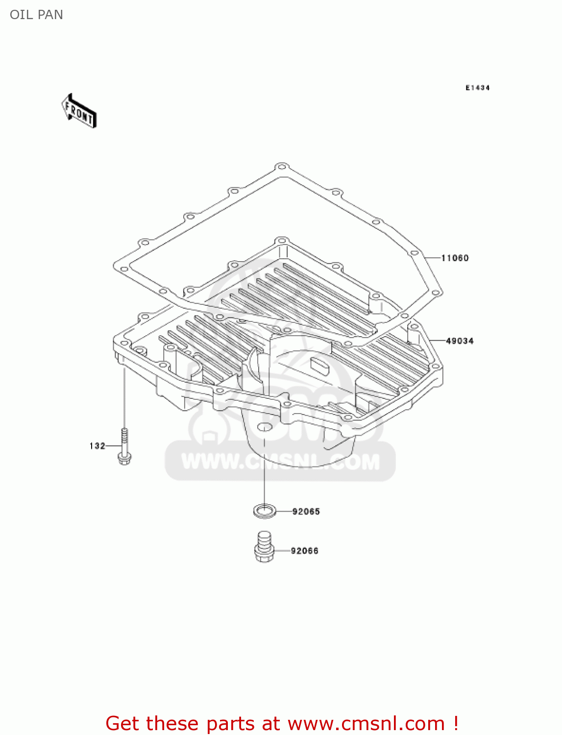 OIL PAN ZX600J3 NINJA ZX6R 2002 USA CALIFORNIA CANADA