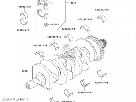 CRANKSHAFT - ZX600J3 NINJA ZX6R 2002 USA CALIFORNIA CANADA
