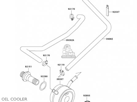 OIL COOLER - ZX600J3 NINJA ZX6R 2002 USA CALIFORNIA CANADA