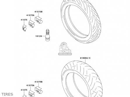 TIRES - ZX600J3 NINJA ZX6R 2002 USA CALIFORNIA CANADA