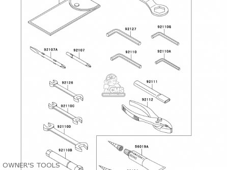 OWNER'S TOOLS - ZX600J3 NINJA ZX6R 2002 USA CALIFORNIA CANADA