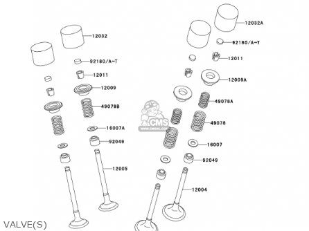 VALVE(S) - ZX600J3 NINJA ZX6R 2002 USA CALIFORNIA CANADA