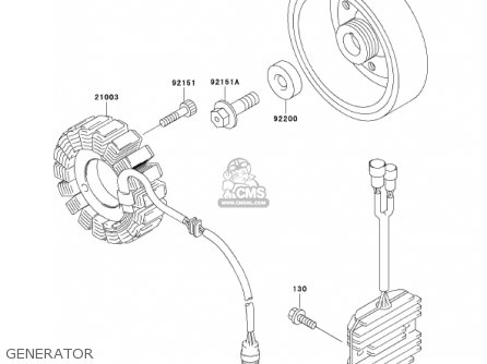 GENERATOR - ZX600J3 NINJA ZX6R 2002 USA CALIFORNIA CANADA