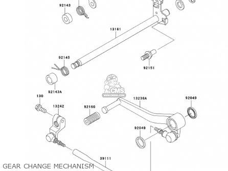 GEAR CHANGE MECHANISM - ZX600J3 NINJA ZX6R 2002 USA CALIFORNIA CANADA