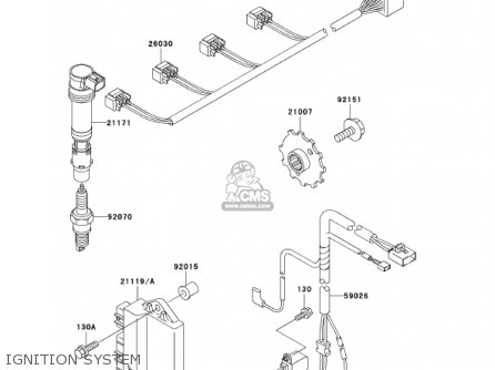 IGNITION SYSTEM - ZX600J3 NINJA ZX6R 2002 USA CALIFORNIA CANADA