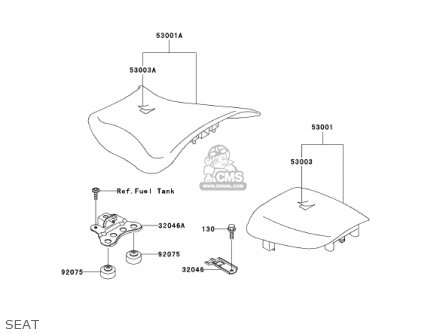SEAT - ZX600J3 NINJA ZX6R 2002 USA CALIFORNIA CANADA