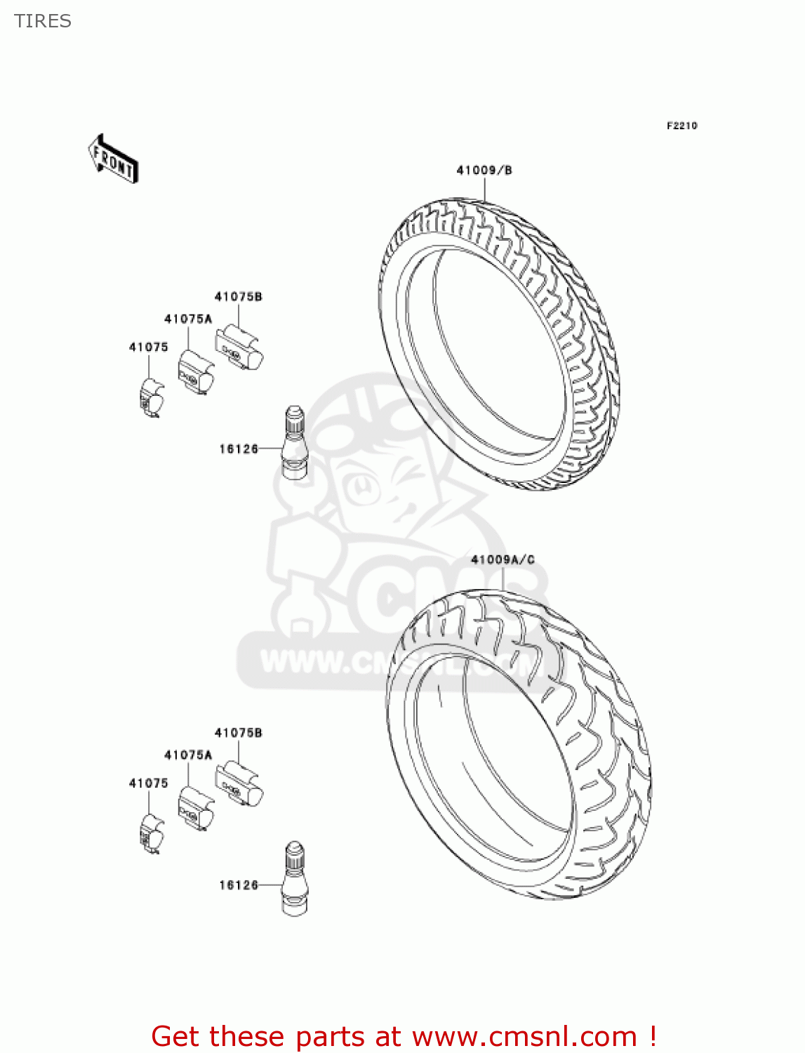 TIRES ZX600J4 ZZR600 2005 USA CALIFORNIA