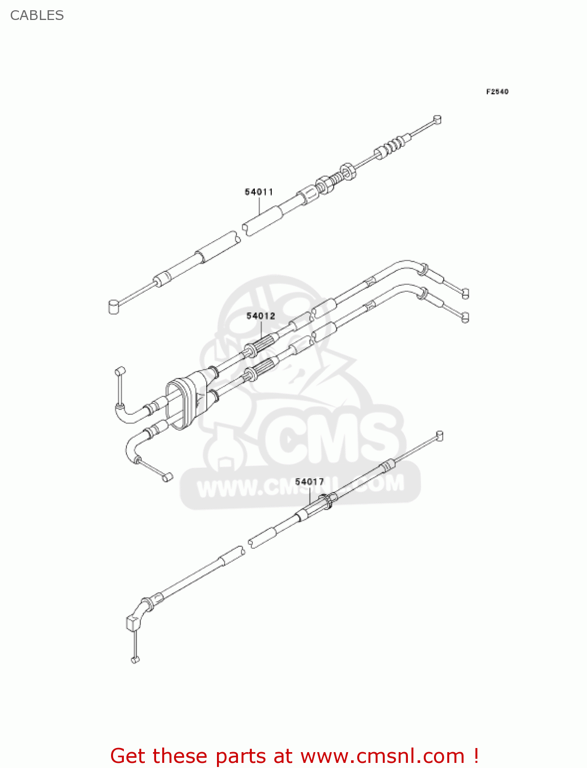 CABLES ZX600J4 ZZR600 2005 USA CALIFORNIA