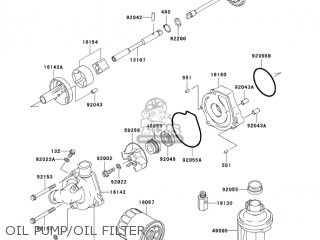 OIL PUMP/OIL FILTER - ZX600J4 ZZR600 2005 USA CALIFORNIA