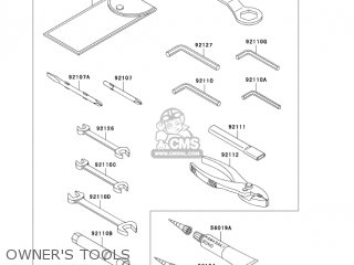 OWNER'S TOOLS - ZX600J4 ZZR600 2005 USA CALIFORNIA