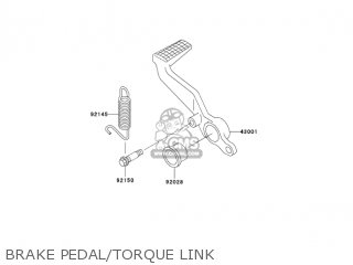 BRAKE PEDAL/TORQUE LINK - ZX600J4 ZZR600 2005 USA CALIFORNIA