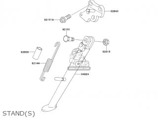 STAND(S) - ZX600J4 ZZR600 2005 USA CALIFORNIA