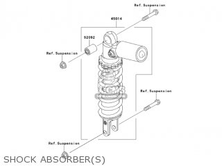 SHOCK ABSORBER(S) - ZX600J4 ZZR600 2005 USA CALIFORNIA
