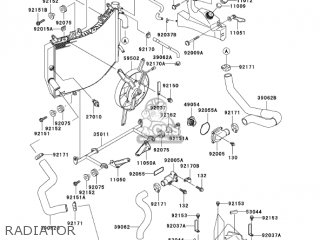 RADIATOR - ZX600J4 ZZR600 2005 USA CALIFORNIA