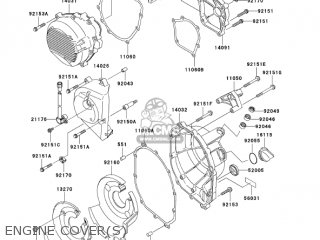 ENGINE COVER(S) - ZX600J4 ZZR600 2005 USA CALIFORNIA