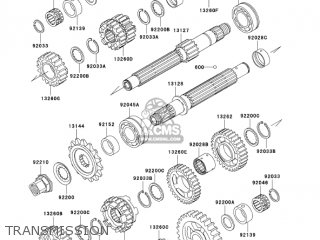 TRANSMISSION - ZX600J4 ZZR600 2005 USA CALIFORNIA