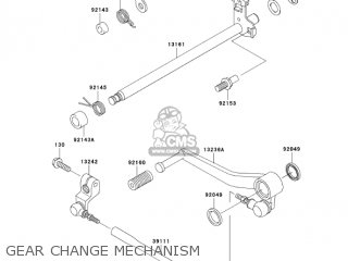 GEAR CHANGE MECHANISM - ZX600J4 ZZR600 2005 USA CALIFORNIA