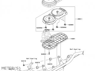 METER(S) - ZX600J4 ZZR600 2005 USA CALIFORNIA