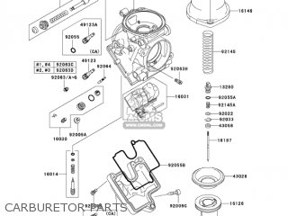 CARBURETOR PARTS - ZX600J4 ZZR600 2005 USA CALIFORNIA