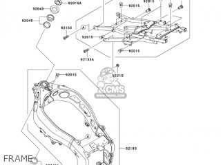FRAME - ZX600J4 ZZR600 2005 USA CALIFORNIA