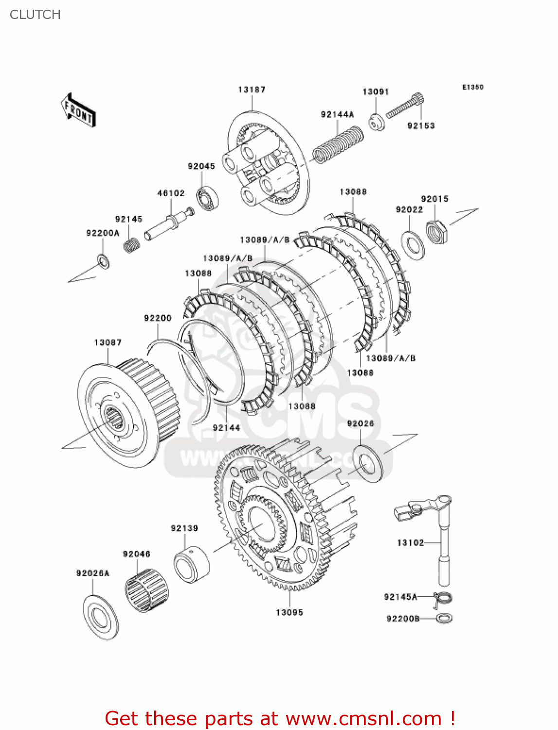 CLUTCH ZX600J6F ZZR600 2006 USA CALIFORNIA CANADA