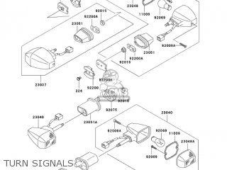 TURN SIGNALS - ZX600J6F ZZR600 2006 USA CALIFORNIA CANADA