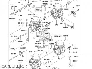 CARBURETOR - ZX600J6F ZZR600 2006 USA CALIFORNIA CANADA