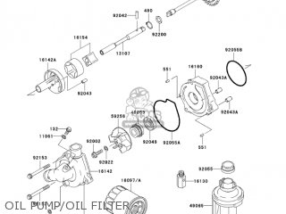 OIL PUMP/OIL FILTER - ZX600J6F ZZR600 2006 USA CALIFORNIA CANADA