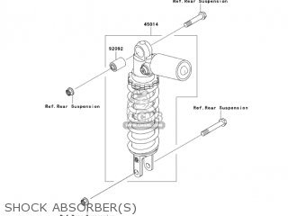 SHOCK ABSORBER(S) - ZX600J6F ZZR600 2006 USA CALIFORNIA CANADA