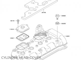 CYLINDER HEAD COVER - ZX600J6F ZZR600 2006 USA CALIFORNIA CANADA