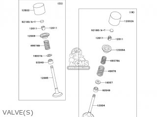VALVE(S) - ZX600J6F ZZR600 2006 USA CALIFORNIA CANADA