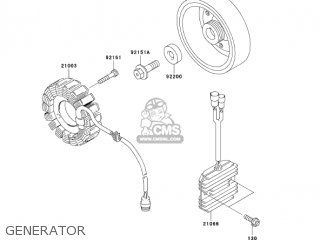GENERATOR - ZX600J7F ZZR600 2007 USA CALIFORNIA CANADA