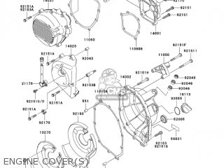 ENGINE COVER(S) - ZX600J7F ZZR600 2007 USA CALIFORNIA CANADA