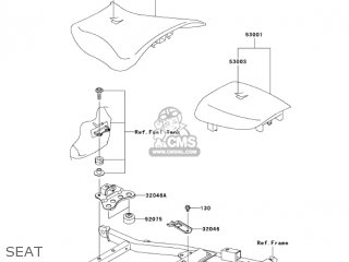 SEAT - ZX600J7F ZZR600 2007 USA CALIFORNIA CANADA