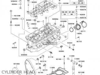 CYLINDER HEAD - ZX600J7F ZZR600 2007 USA CALIFORNIA CANADA