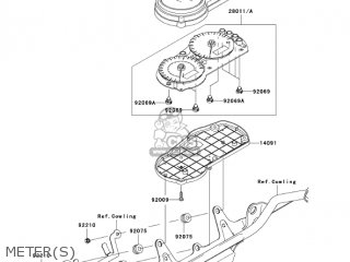 METER(S) - ZX600J7F ZZR600 2007 USA CALIFORNIA CANADA
