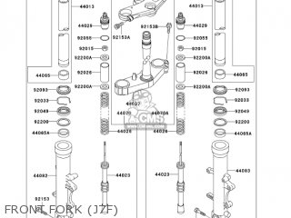 FRONT FORK (J7F) - ZX600J7F ZZR600 2007 USA CALIFORNIA CANADA