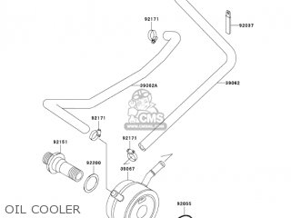 OIL COOLER - ZX600J7F ZZR600 2007 USA CALIFORNIA CANADA