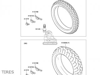 TIRES - ZX600J7F ZZR600 2007 USA CALIFORNIA CANADA