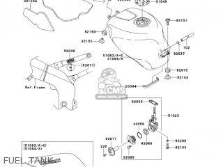 FUEL TANK - ZX600J7F ZZR600 2007 USA CALIFORNIA CANADA