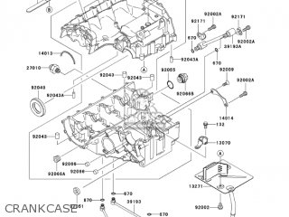 CRANKCASE - ZX600J7F ZZR600 2007 USA CALIFORNIA CANADA