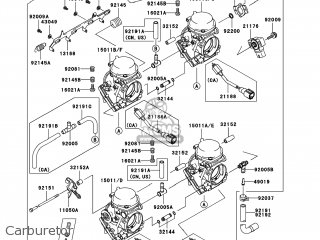 Kawasaki Kawasaki ZX600J8F ZZR600 2008 USA parts lists and