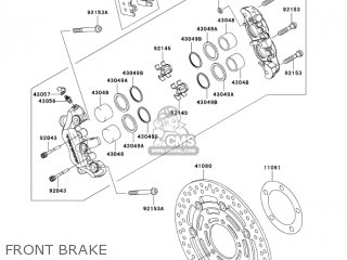 FRONT BRAKE - ZX600K1 NINJA ZX6RR 2003 USA CALIFORNIA CANADA