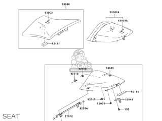SEAT - ZX600K1 NINJA ZX6RR 2003 USA CALIFORNIA CANADA