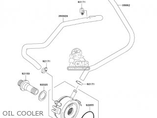 OIL COOLER - ZX600K1 NINJA ZX6RR 2003 USA CALIFORNIA CANADA