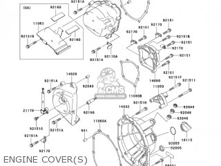 ENGINE COVER(S) - ZX600K1 NINJA ZX6RR 2003 USA CALIFORNIA CANADA