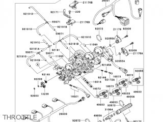 THROTTLE - ZX600K1 NINJA ZX6RR 2003 USA CALIFORNIA CANADA