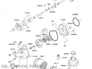 OIL PUMP/OIL FILTER - ZX600K1 NINJA ZX6RR 2003 USA CALIFORNIA CANADA
