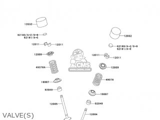 VALVE(S) - ZX600M1 NINJA ZX6RR 2004 USA CALIFORNIA CANADA
