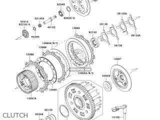 CLUTCH - ZX600M1 NINJA ZX6RR 2004 USA CALIFORNIA CANADA